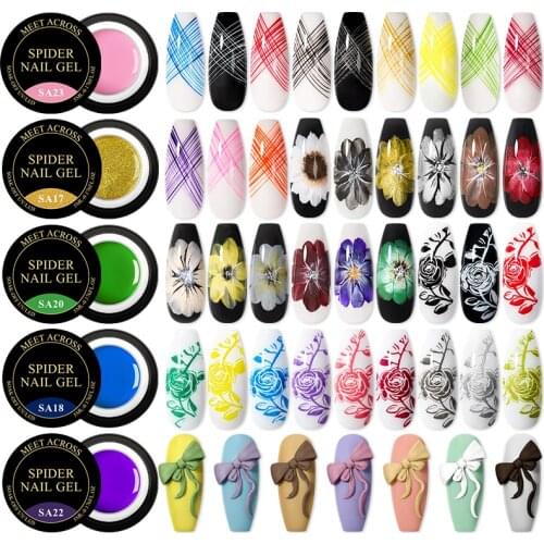 5ML Painting Gel UV LED Nail Art Gel Polish Nude Series Color Soak Off Lacquers Nail Art Drawing Gel Nail Painting Gel Polishes