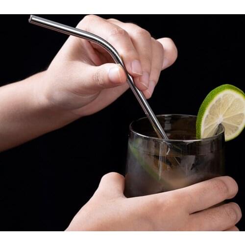 Anti-deform Lightweight Metal Reusable Drinking Straw Supplies for Home
