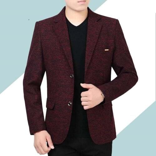 Brand Men Blazers 2019 Autumn Mens Tuxedos Formal Occasions Casual Coat Male Breasted Mens Office Business Blazers Suit Jacket