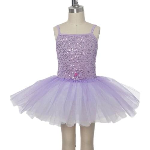 Adult Purple romantic length ballet tutu with stretch sequin lycra body top Ballet tutus, women & girl stage performance tutu