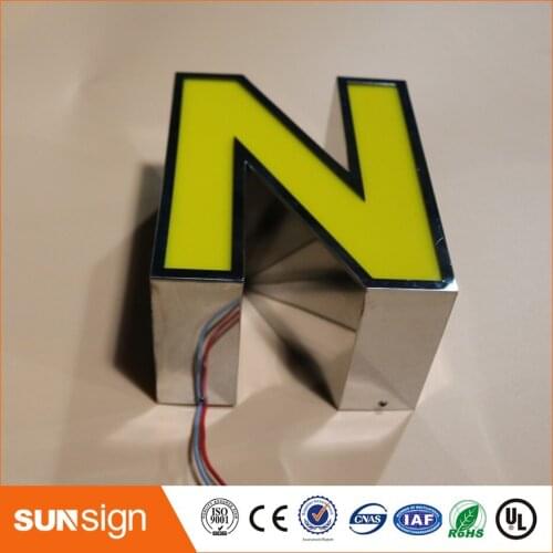 Brand stores advertising LED illuminated sign letters