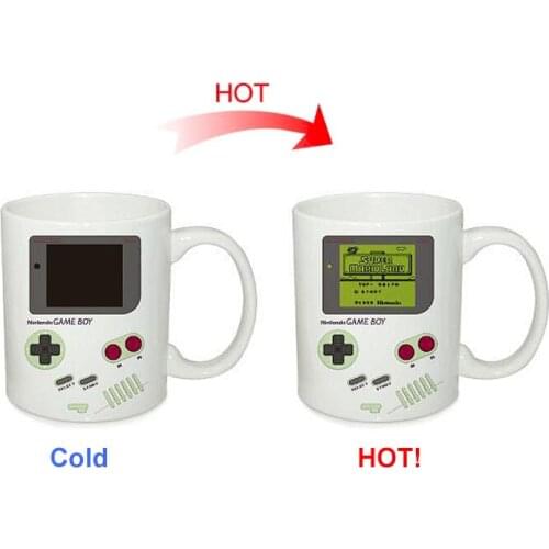 Creative Game Machine Magic Mug Temperature Color Changing Chameleon Cups Heat Sensitive Cup Coffee Tea Milk Mug For Gifts