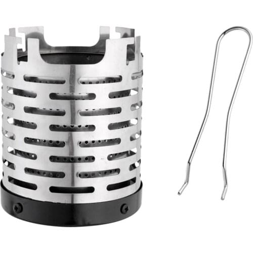 Outdoor Stove Cover Camping Stainless Steel Portable Heater Cap for Fishing Camping Tent Picnic BBQ Cover Stove