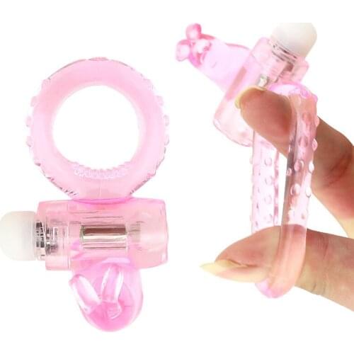 Soft Silicone Penis Ring Sex Toy Cock Ring Adult Sex Toys for Men Male Masturbation Rabbit Clitoris Stimulate Vibrator Products