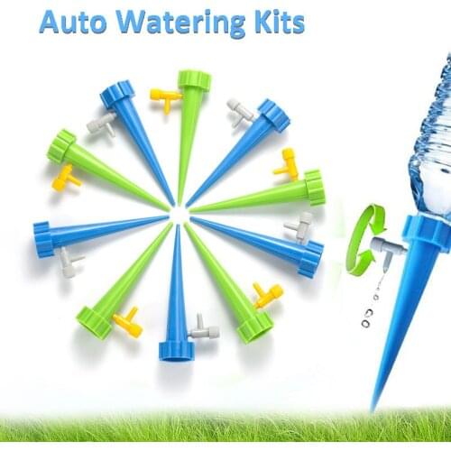 Home or Garden Auto Watering Kits Adjustable Water Flow Self Watering System with Switch Control Valve Automatic Irrigation