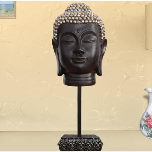 Wholesale Buddha figure # TOP efficacious HOME family ROOM Protection Talisman # Retro Buddhism FENG SHUI Buddha statue -38CM
