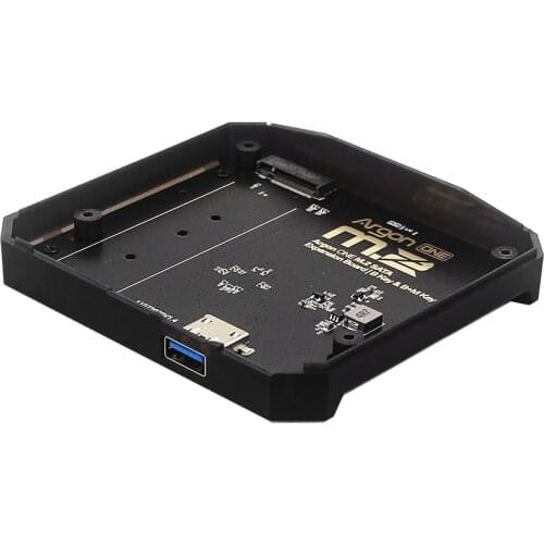 Argon ONE M.2 Expansion Board USB 3.0 to M.2 SATA SSD Adapter for Raspberry Pi 4B Replacement Base for Argon ONE V2/M.2 Case