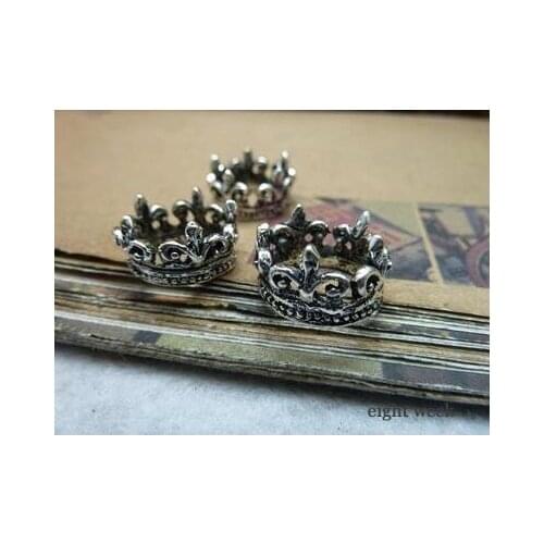 Zinc alloy pendant jewelry accessories diy handmade material charms Crown 16 * 16 * 10 mm