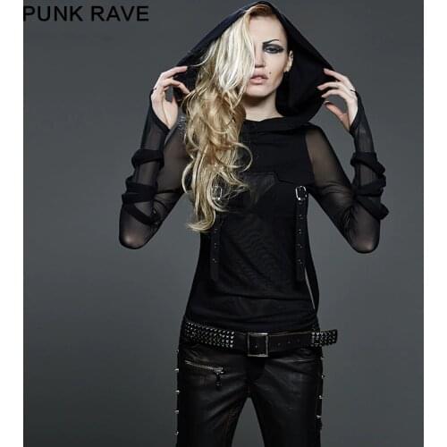 Женские хлопковые рубашки PUNK RAVE China At AliExpress