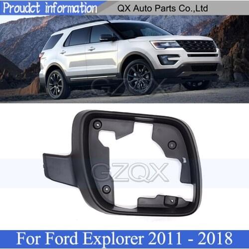 CAPQX Rearview mirror Frame Side mirror Lid Glass Panel Cover For Ford Explorer 2011 2012 2013 2014 2015 2016 2017 2018
