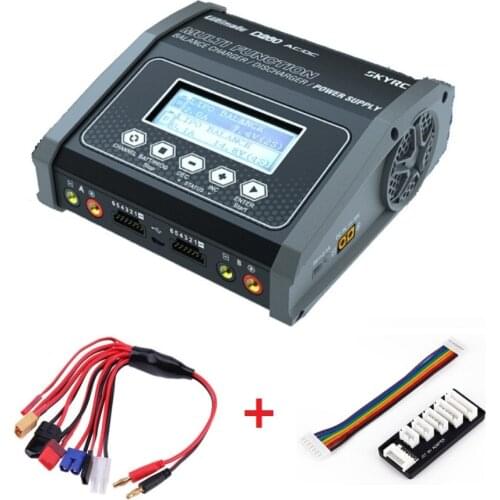 SKYRC D260 260W 14A AC/DC Dual Channel Battery Discharger for 1-6S Lipo Battery RC FPV Racing Drone Quadcopter RC Parts