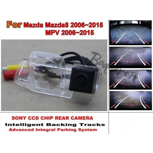 For Mazda 8 Mazda8 MPV 2006~2015 Smart Tracks Chip Camera / HD CCD Intelligent Dynamic Parking Car Rear View Camera