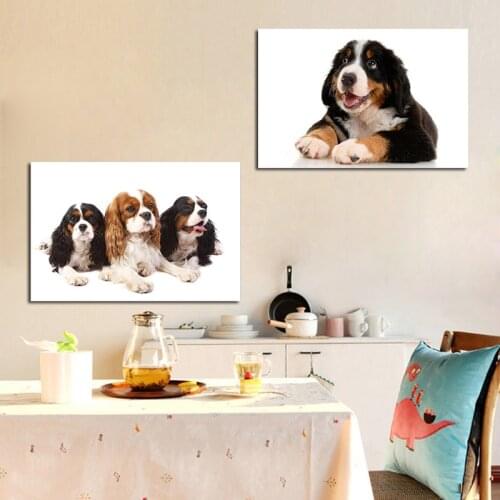 Modern Minimalist Dog Poster Animal Canvas Painting Scandinavian Print Nordic Art Nursery Wall Picture For Living Room