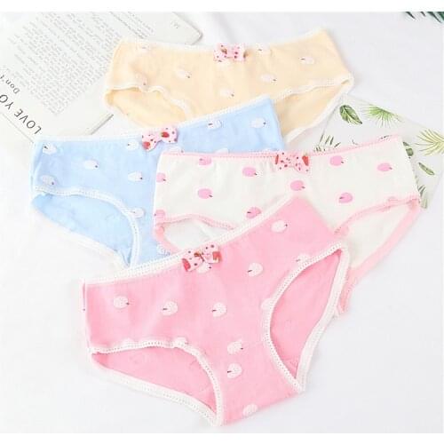 1PC Womens Underwear Womens Briefs Cute Cartoon Strawberry Printed Cotton Underpants