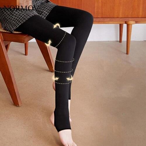 NORMOV Winter Leggings Women High Waist Push Up Girl High Elastic Warm Leggings Thicken Velvet Thermal Slim Legging for Women