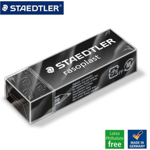 6 Pcs/Lot STAEDTLER 526 B20-9 65x23x13mm black color erasers School Student Professional Graphics Rubber Eraser Learning essenti