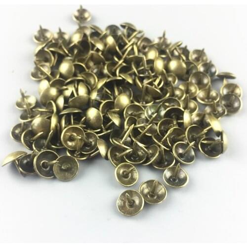 100PCS 9*10mm Bronze Tacks Antique Decorative Jewelry Gift Box Door Nail bubble nail
