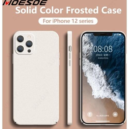 For iPhone 12 11 Case Matte Ultra-Thin Hybrid PC Hard Cover For iPhone 11 12 Pro 12 Mini 7 8 6 6s Plus SE 2020 X XS Max XR Case