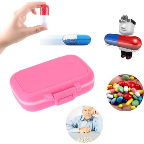 Portable 3 Grids Pill Case Medicine Boxes Travel Home Medical Jewelry Storage Box Container Home Holder Case