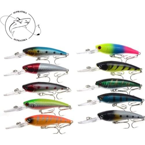 Diving Depth1.2-2.5M Anti-Corrosion Bionic Plastic Fishing Lure Artificial Minnow 90MM/8.3G High Quality Fishing Lure Hard Bait