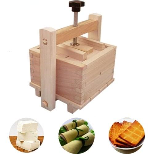 DIY Wooden Tofu Press Mould Set Homemade Cheese Tofu Mold Soybean Curd Tofu Making Mold Kitchen Accessories