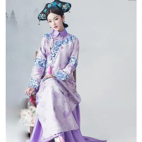Photo Gallery Thematic Photography Costume Female Qing Dynasty Princess Empress Dress Stage Performance Cosplay Drama Hanfu