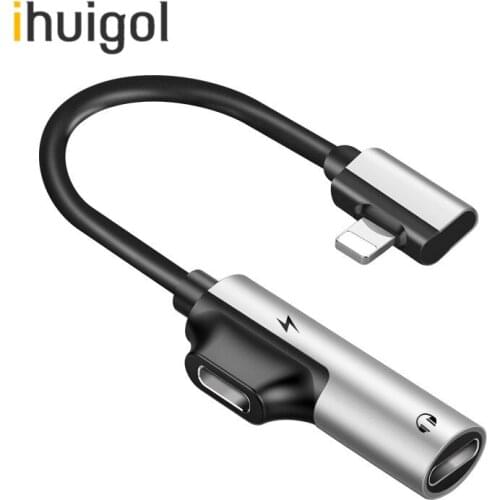 !ACCEZZ 2 in 1 Dual Lighting Charging Adapter For iphone X 8 7 Plus Jack to Headphone Listening AUX Splitter Cables Connecter