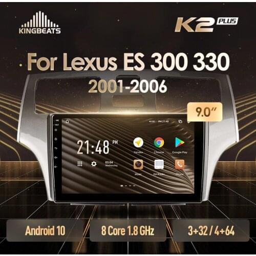 KingBeats Android Octa-Core head unit HU 4G in Dash Car Radio Multimedia Video Player Navigation GPS For Lexus ES300 ES 300 ES330 XV30 ES 330 2001 - 2006 no dvd 2 din Double Din Android Car Stereo 2din