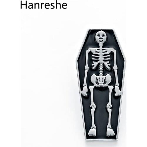 Classic Skeleton Skull Human Model Medicine Brooch Pin Orthopedic Lapel Pins Medicine Badge For Hospital Doctor Nurse Jewelry