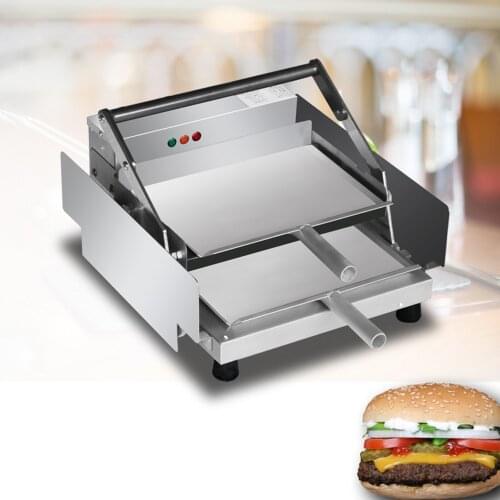 Commercial Double-layer Hamburger Heating Machine Aluminum Plate Burger Grill Toaster Automatic Hamburger Bread Machine