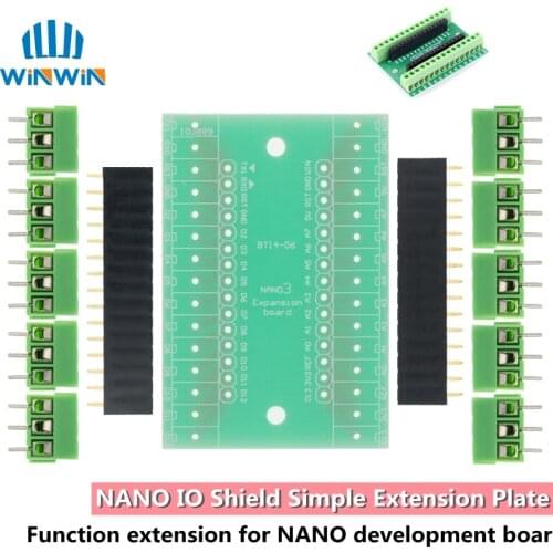 NANO V3.0 3.0 Controller Terminal Adapter Expansion Board NANO IO Shield Simple Extension Plate For Arduino AVR ATMEGA328P