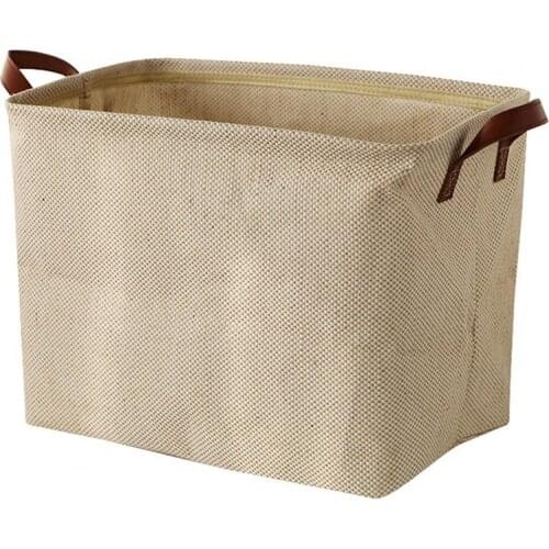 Storage Basket Decorative Dense Stitches Fabric Dirty Clothes Basket for Laundry