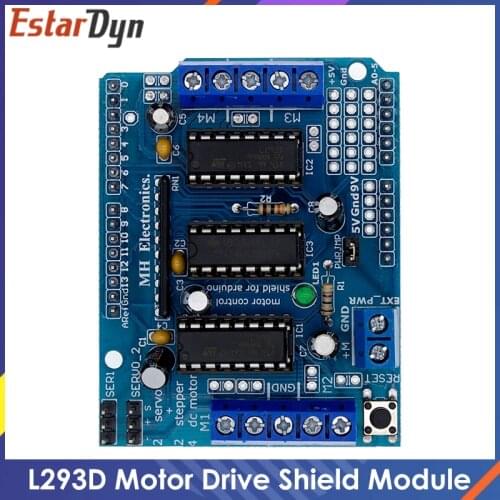 L293D Motor Drive Shield dual for Duemilanove, Motor drive expansion board
