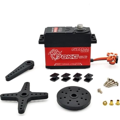 Surpass Hobby Coreless Motor S2400BL / S2400M / S7000M 24KG 23KG 70KG Metal Gear Digital Servo for 1/8 1/10 RC Car Boat Robot