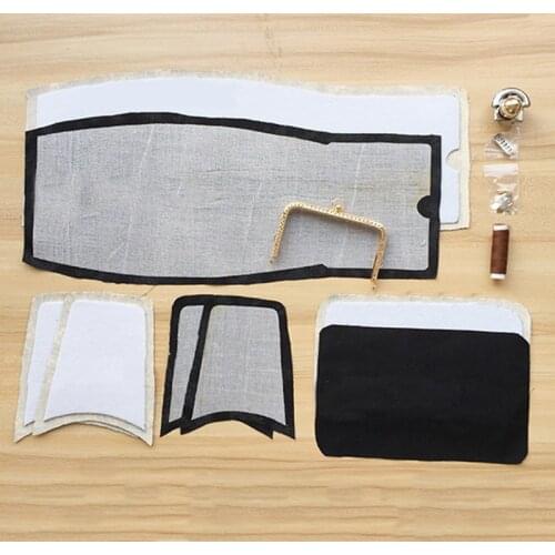 2 sets New Arrival Fresh Color Fabric Metal Frame Chain Material Set for Messenger Bag Handbag