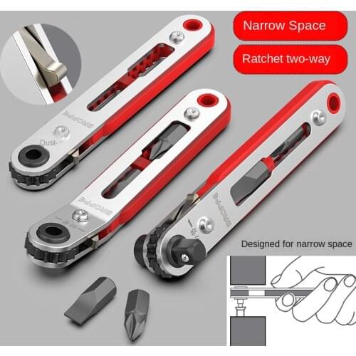 Ratchet Screwdriver Set Multifunctional Right-angle Rotating Head Ratchet Wrench Screwdriver Set Mini Narrow Space Screwdriver