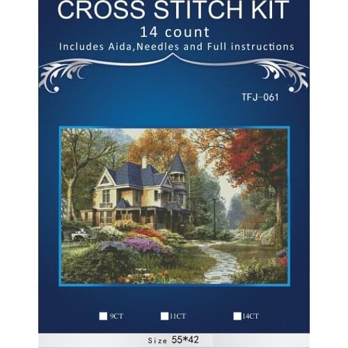 New Embroidery Counted Cross Stitch Kits Needlework - Crafts 14 ct DMC DIY Arts Handmade Decor -Park