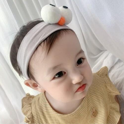 New Elastic Cartoon Kids Headband Newborn Infant Toddler Cute Eye Birds Cotton Headwraps Baby Girls Hairbands Photo Props