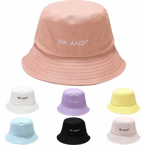 Solid Color Cotton Fisherman Hat Outdoor Sport Summer Beach Caps for Women Men