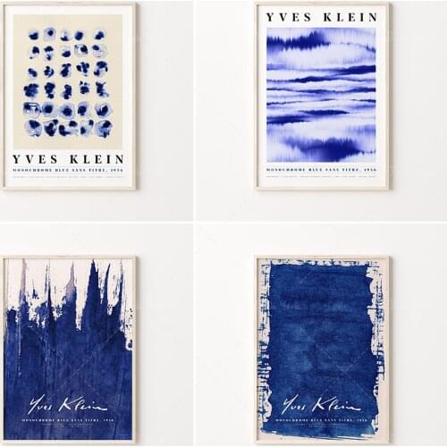 Yves Klein Poster, Yves Klein Art Print, Blue Monochrome Art, Digital Download, Exhibition Art Poster, Printable Yves Klein