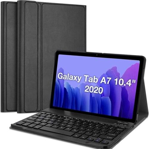 Suitable For Samsung Galaxy Tab A7 10.4-Inch Keyboard Case (2020 Synthetic Leather Stand Function Rremovable Wireless Keyboard)