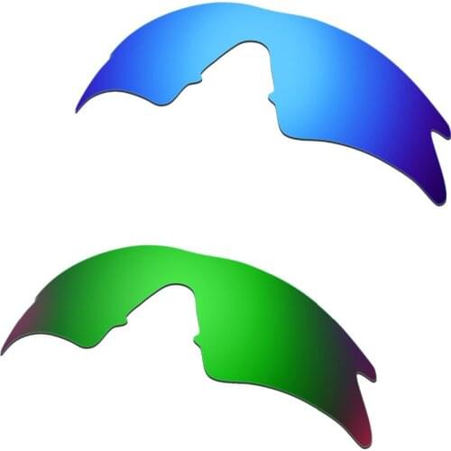 2 Pairs For M Frame Sweep Polarized Replacement Lenses Blue & Green 100% UVA & UVB Protection HKUCO