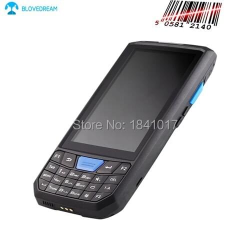 T80 Lecom Portable Android PDA 1D 2D Mobile Data Collector Terminal With Charger touch Screen car pda barcode scanner qr reader