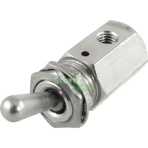 TV-3S 2 Position 2 Way Air Pneumatic Knob Control ON OFF Toggle Valve