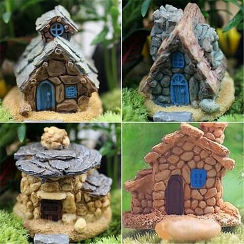 Fairy Garden Miniature Stone House Random Style Craft Micro Landscape Decoration home decor room decoration