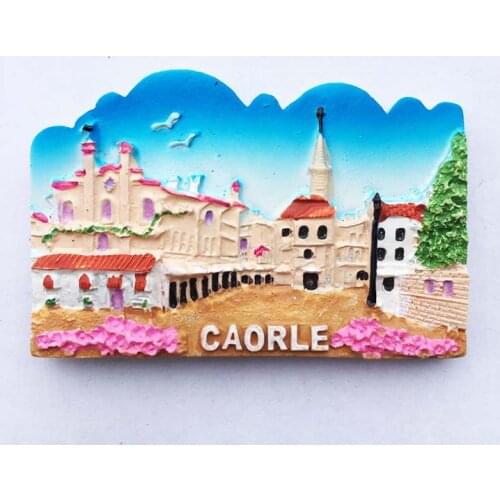 QIQIPP Street View Travel Souvenir Magnetic Sticker Refrigerator With Creative Companion Gift In Caole City, Adriatic, Italy