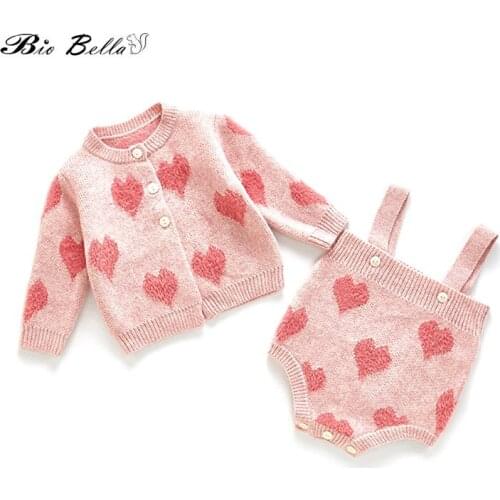 Baby Sweater 2021 Winter Autumn Kids Newborn lovely Woolen Knitter Overalls Coats Birthday Party New Year Infant Clothes Sweater