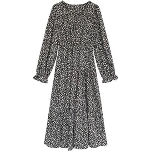 New Plus Size XL- 4XL Women Vestidos 2020 Summer Pleated Printed Dresses V-Neck Female Robe Short Sleeve Long Brand Dresses KE85