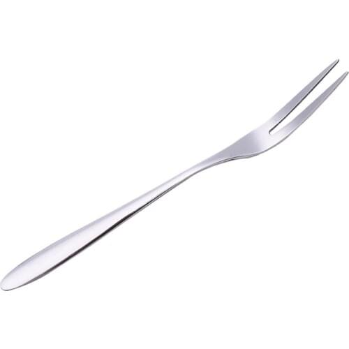 1/6pcs High Quality Stainless Steel West Tableware Fruit Fork Two Tooth Fork Dessert Fork Cake Kitchen Accessory 13.5x0.12x0.9cm