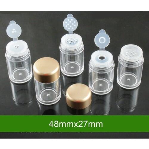 10ml Refillable Bottles loose powder jar with 1/3/12 holes nail powder bottle with sifter,colver nail glitter powder container